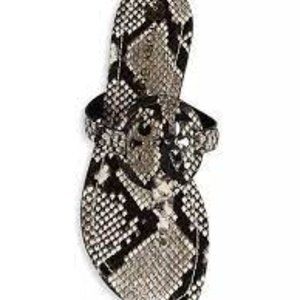 Tory Burch Miller Flip Flop in Snakeskin